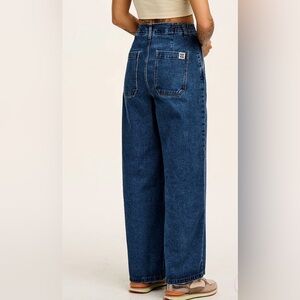 Lucy & Yak Cole super wide leg Dark Blue  Jeans size 34 regular